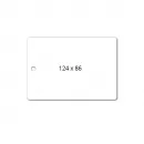 Plastic Cards White 124 mm x 86 mm x 0,5 mm